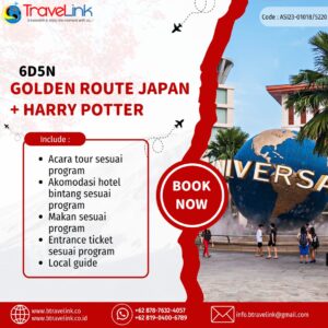 Golden Route Japan + Harry Potter 6D5N